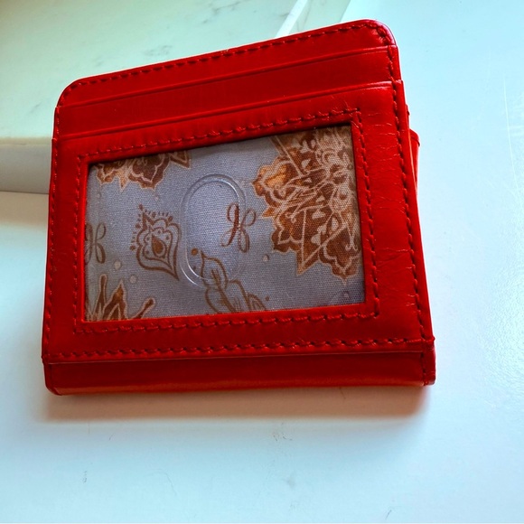 NWOT Hobo International Gorgeous Red Leather Women's Wallet - Picture 5 of 7